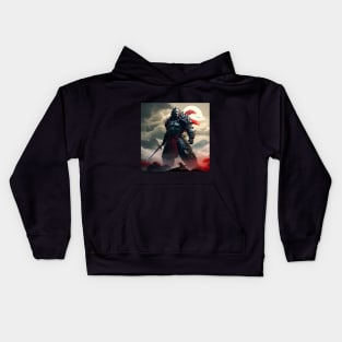 Japanese Monster Dragon Samurai Ninja Vintage Landscape Movie Artist Fan Frame Kids Hoodie